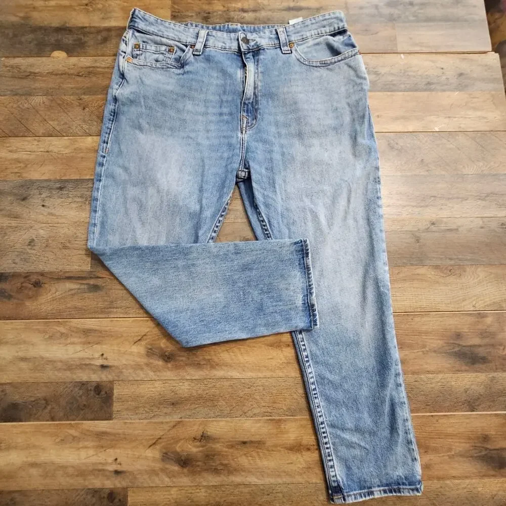 True Religion Mens Denim Blue Jeans Logan Relaxed Taper World Tour‎ 38 Classic
